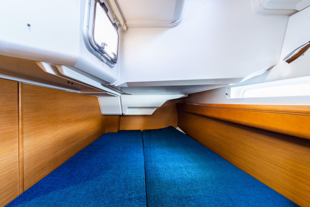 Cabin on Amor Fati, a Jeanneau Sun Odyssey 379 sailboat at Municipal Unit of Lefkada, Greece