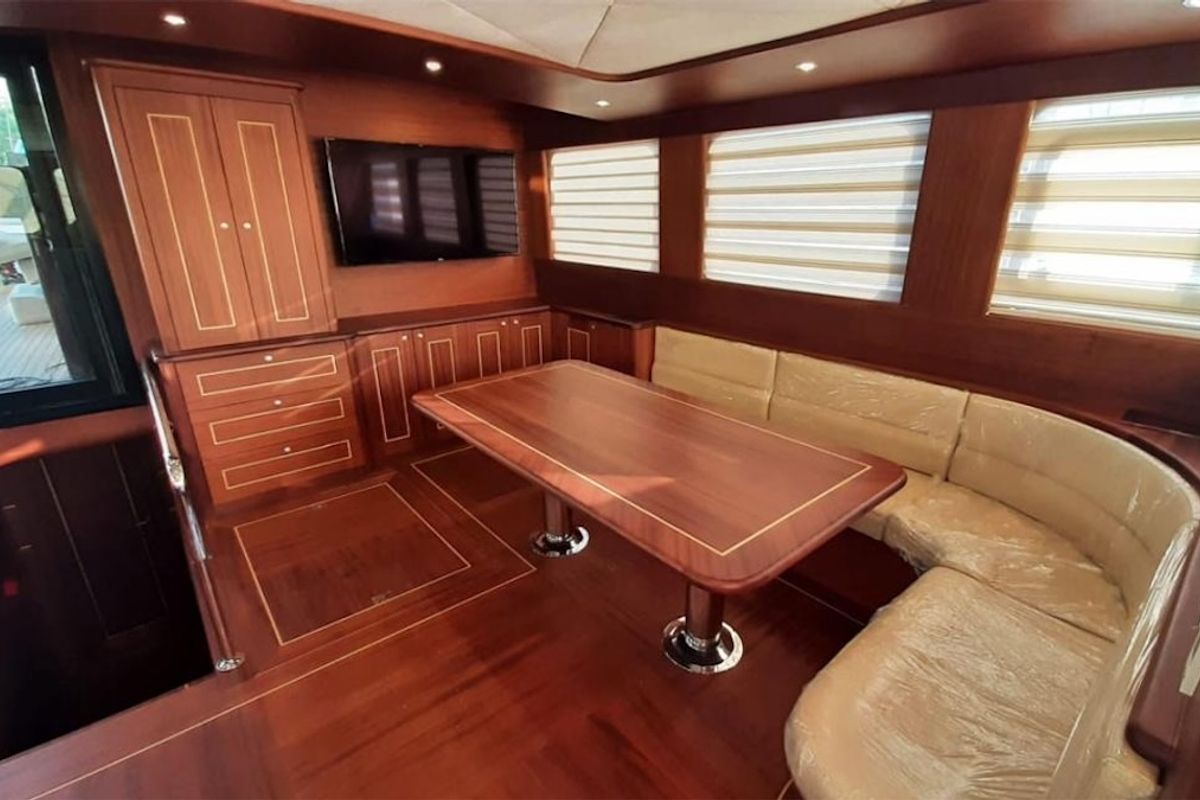 Salon of CARPEDIEM CORAL, a Gulet Custom built 183 yacht at Bodrum, Turkey