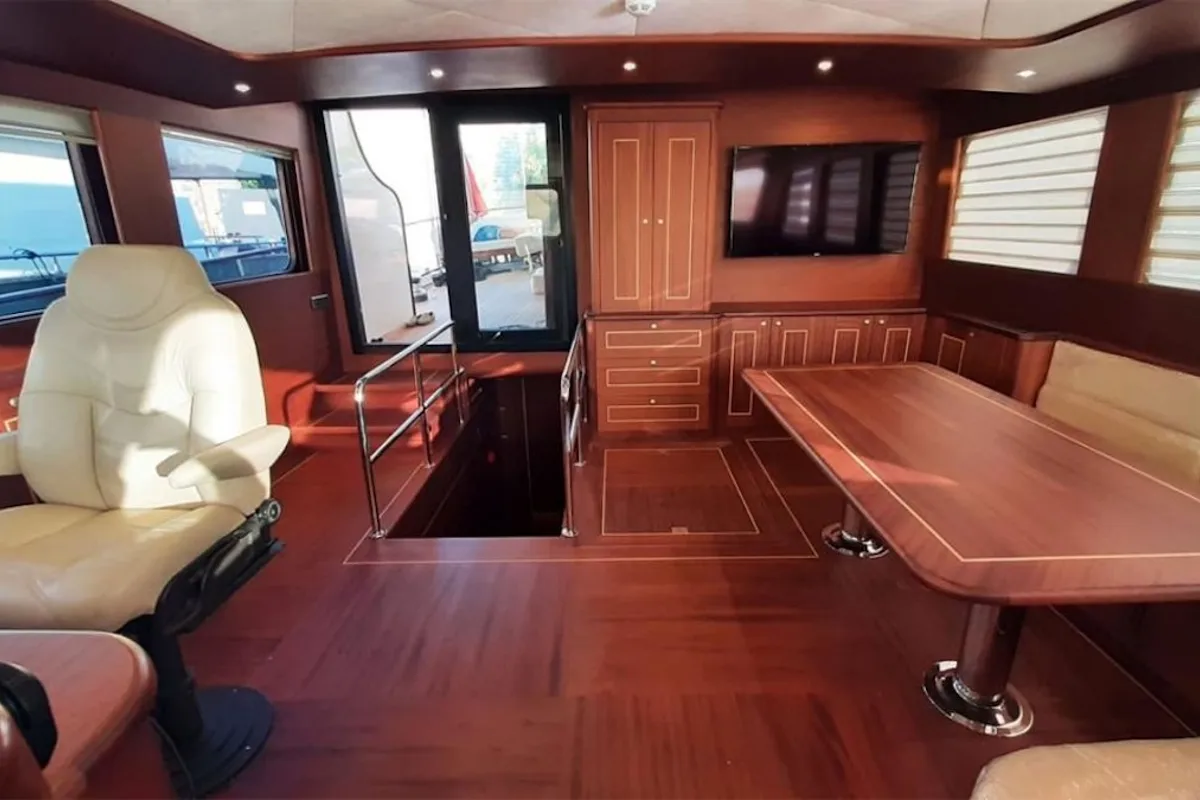 Salon of CARPEDIEM CORAL, a Gulet Custom built 183 yacht at Bodrum, Turkey