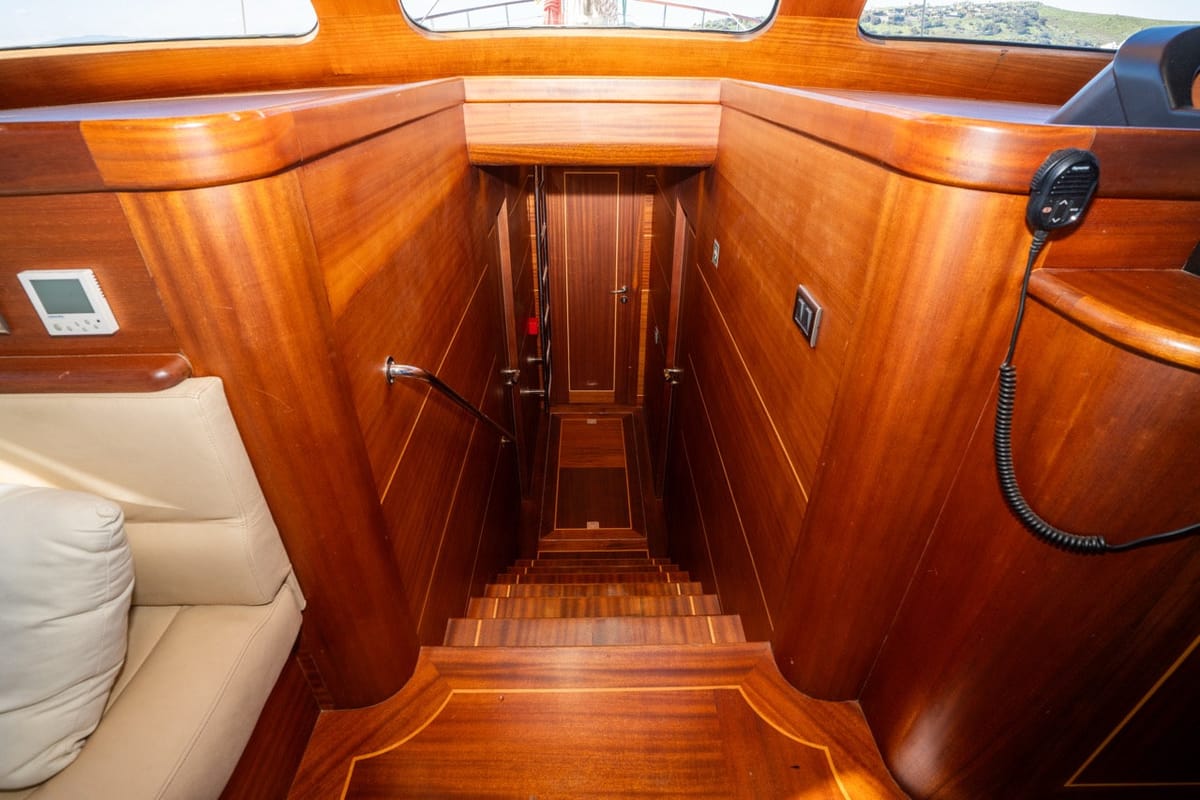 Deck of CARPEDIEM CORAL, a Gulet Custom built 183 yacht at Bodrum, Turkey
