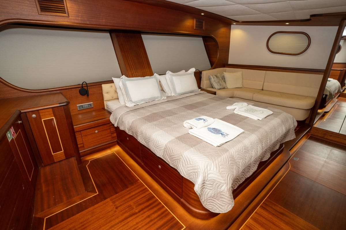 Cabin on CARPEDIEM CORAL, a Gulet Custom built 183 yacht at Bodrum, Turkey
