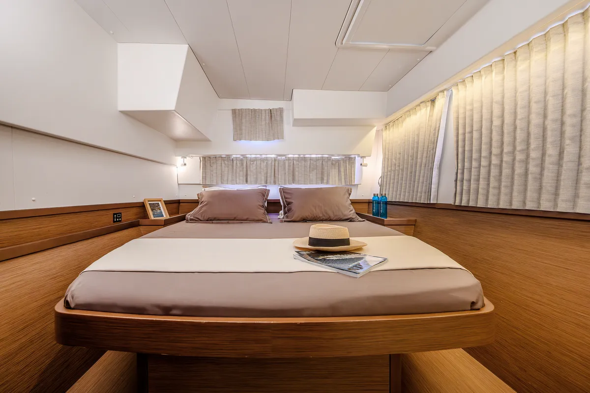 Cabin on BRIGHT SKY, a Lagoon 42 catamaran at Grad Trogir, Croatia