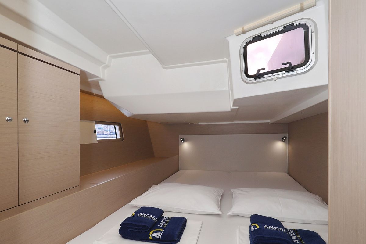 Cabin on Air 1, a Beneteau Oceanis 51.1 sailboat at Grad Trogir, Croatia