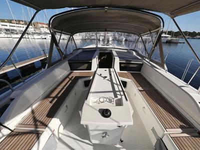 Deck of Air 1, a Beneteau Oceanis 51.1 sailboat at Grad Trogir, Croatia