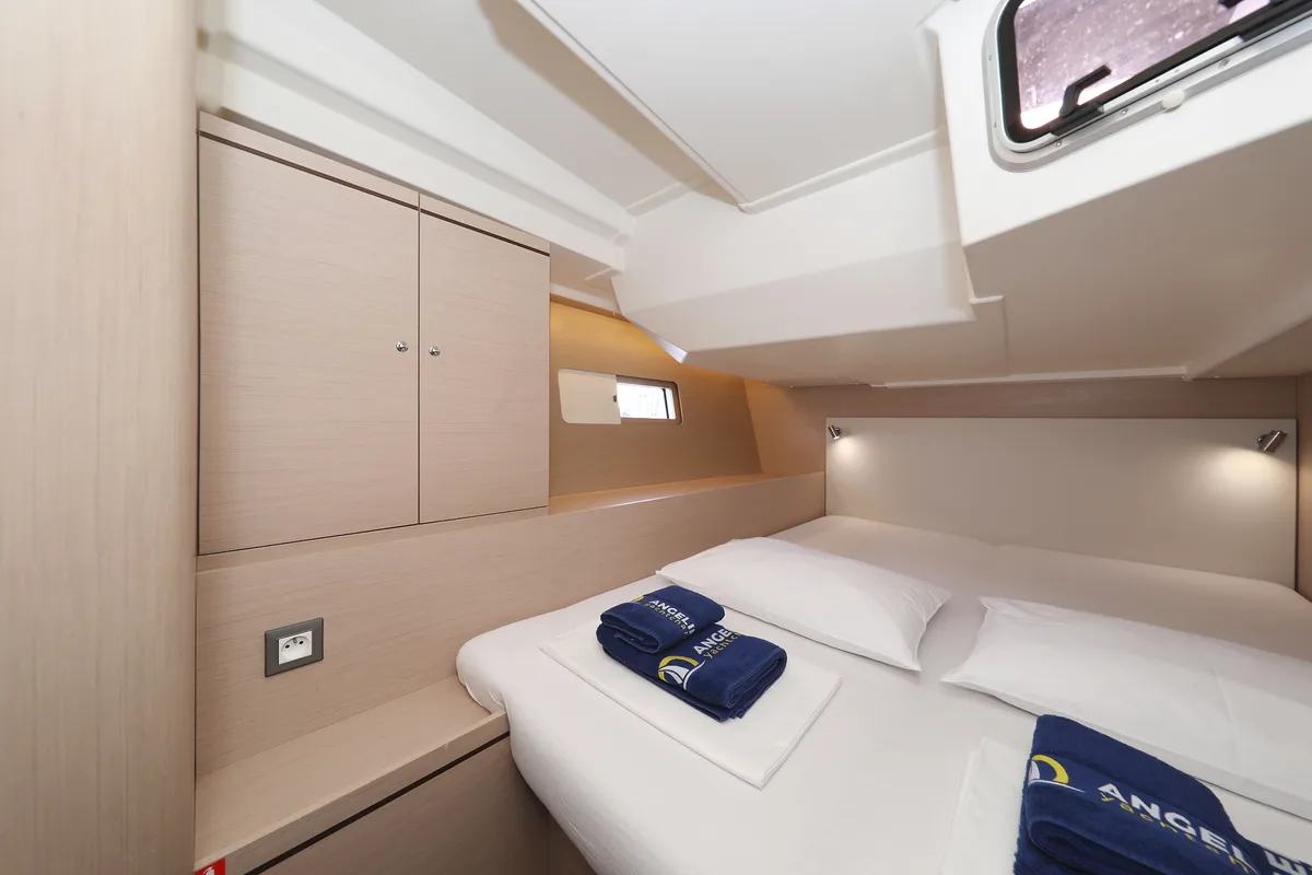 Cabin on Air 1, a Beneteau Oceanis 51.1 sailboat at Grad Trogir, Croatia