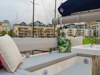 Deck of Moorings 4500L/10 Exclusive, a Leopard 45 catamaran at Pa Khlok, Thailand