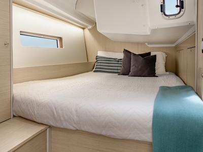 Cabin on Noi, a Beneteau Oceanis 40.1 sailboat at Marmaris, Turkey