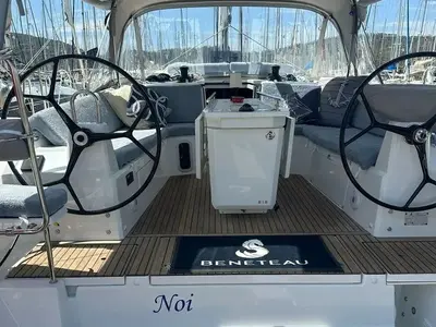 Cockpit of Noi, a Beneteau Oceanis 40.1 sailboat at Marmaris, Turkey
