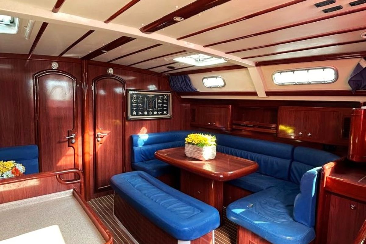 Salon of Alexandria, a Ocean Star 58.4 sailboat at Athens, Greece