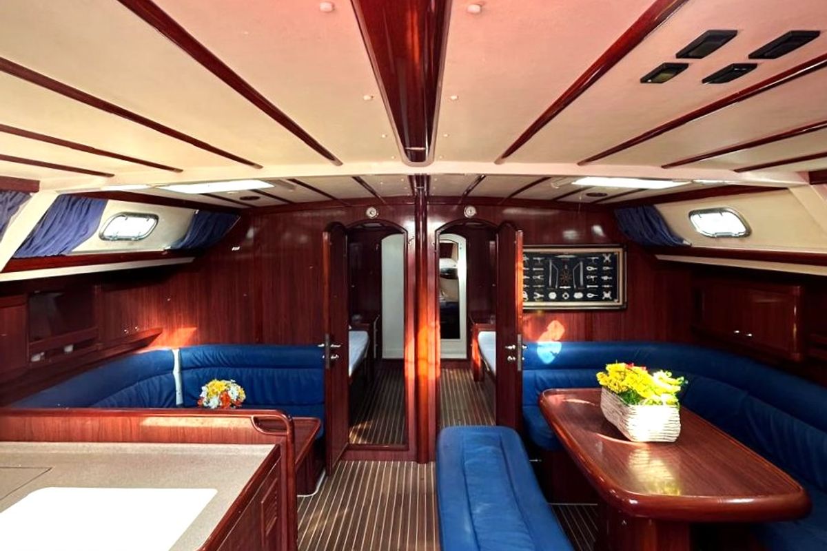 Salon of Alexandria, a Ocean Star 58.4 sailboat at Athens, Greece