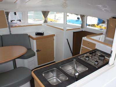 Galley of Amelie, a Lagoon 380 catamaran at Baan Salak Phet, Thailand