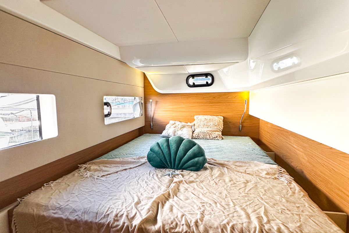 Cabin on Aussie, a Bali Catsmart catamaran at Pirovac, Croatia