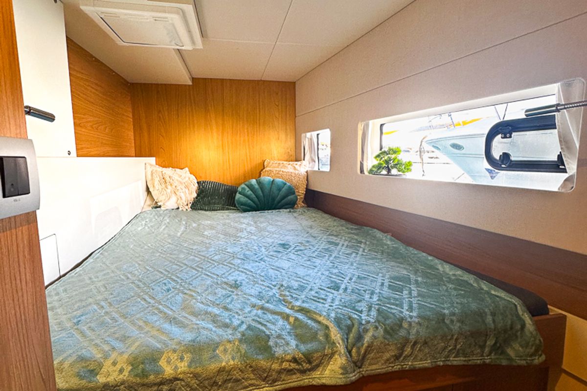 Cabin on Aussie, a Bali Catsmart catamaran at Pirovac, Croatia