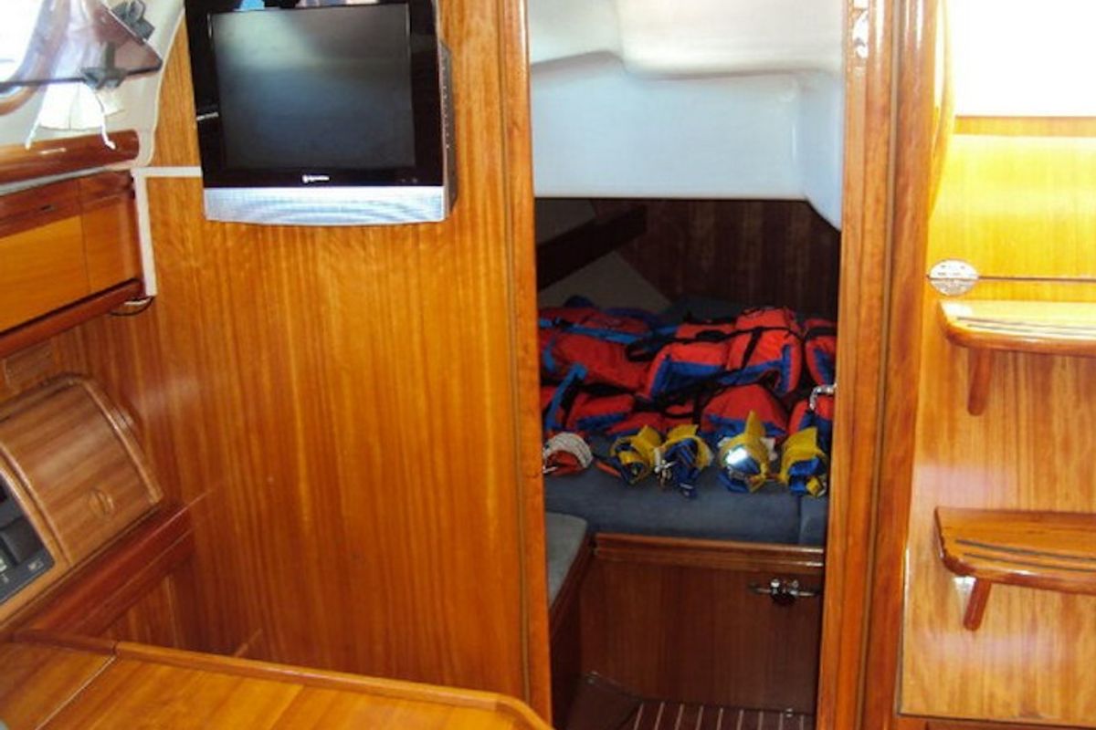 Marja, a Bavaria 39 Cruiser sailboat at Trget, Croatia