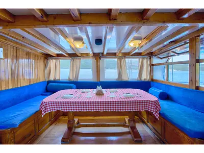 Salon of Artemis, a Gulet Gulet gulet at Salamina Municipal Unit, Greece