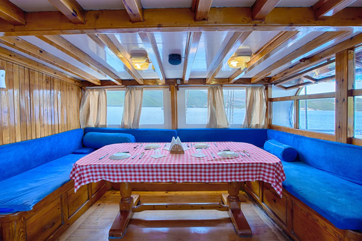 Salon of Artemis, a Gulet Gulet gulet at Salamina Municipal Unit, Greece