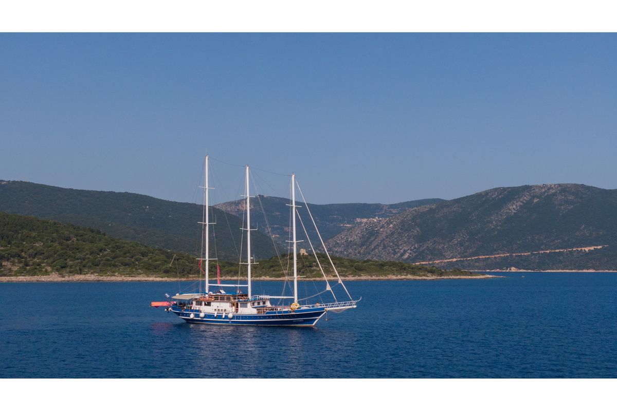 Exterior view of Artemis, a Gulet Gulet gulet at Salamina Municipal Unit, Greece