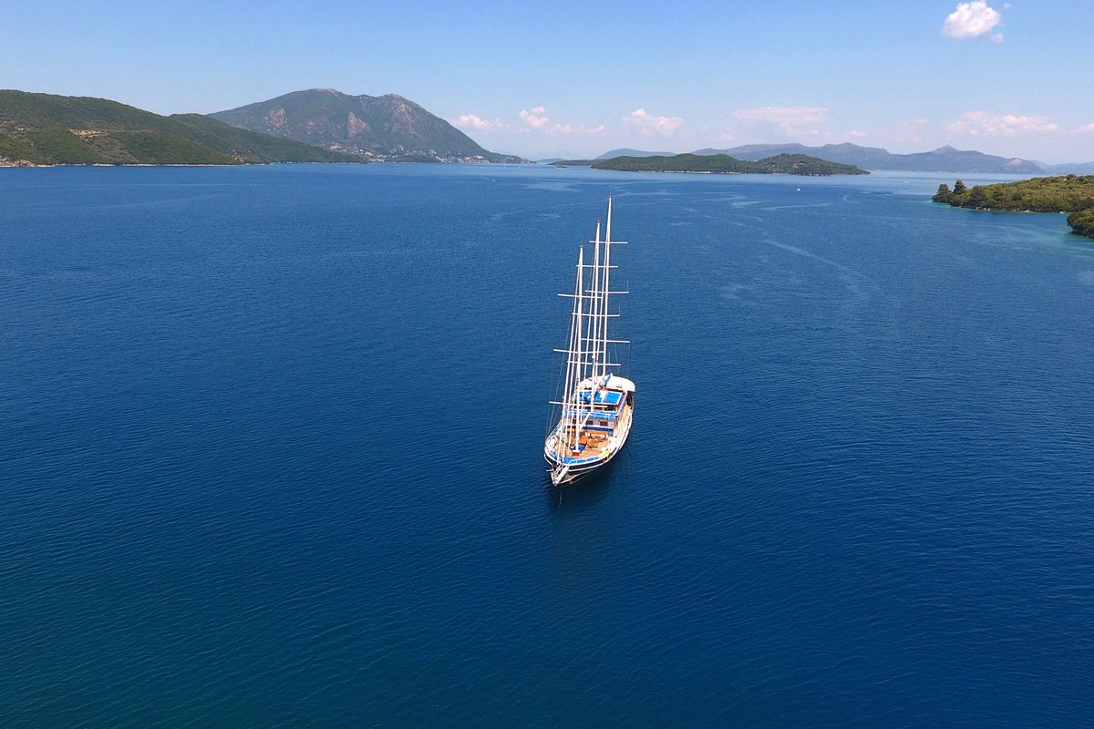 Exterior view of Artemis, a Gulet Gulet gulet at Salamina Municipal Unit, Greece