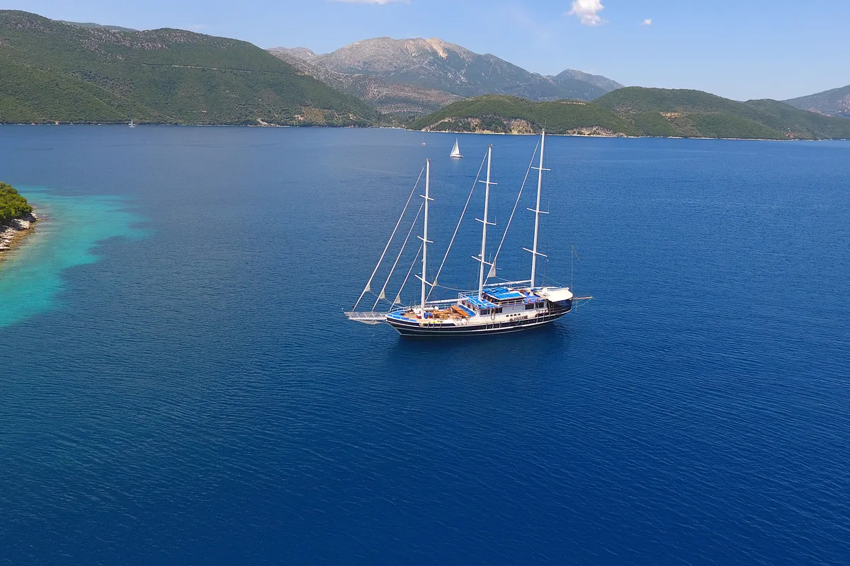 Exterior view of Artemis, a Gulet Gulet gulet at Salamina Municipal Unit, Greece