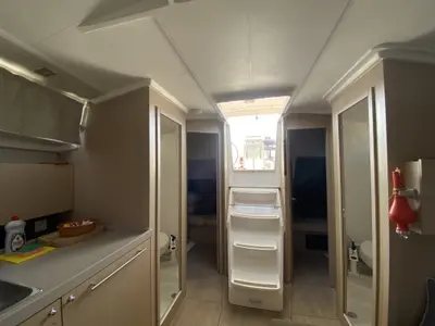 Galley of Helena, a Beneteau Oceanis 38.1 sailboat at Fethiye, Turkey