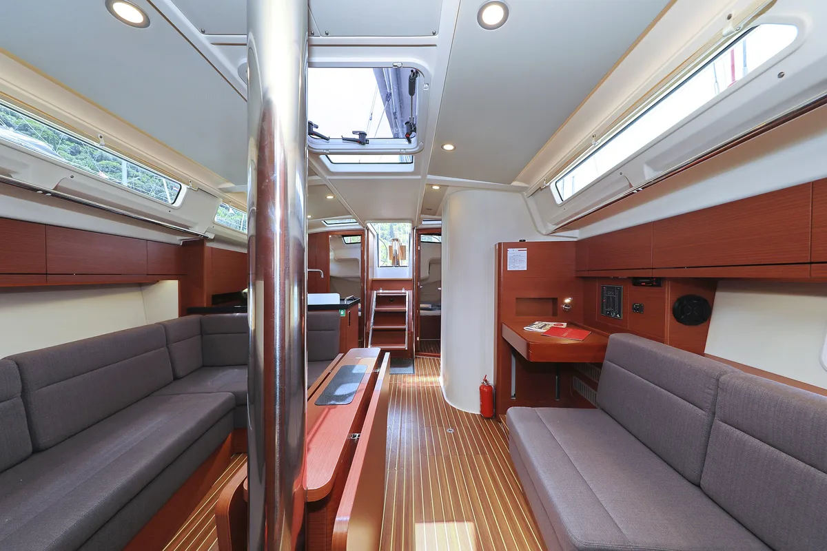 Salon of Vivien, a Hanse Yachts Hanse 418 sailboat at Dubrovnik, Croatia