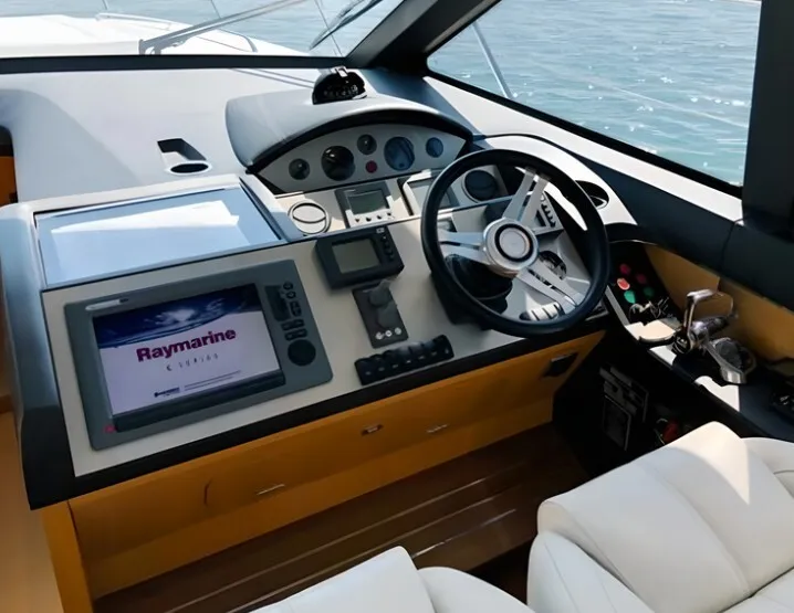 Solorada, a Princess Yachts Princess 52 Fly yacht at Castellammare di Stabia, Italy