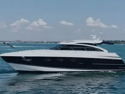 Solorada, a Princess Yachts Princess 52 Fly yacht at Castellammare di Stabia, Italy