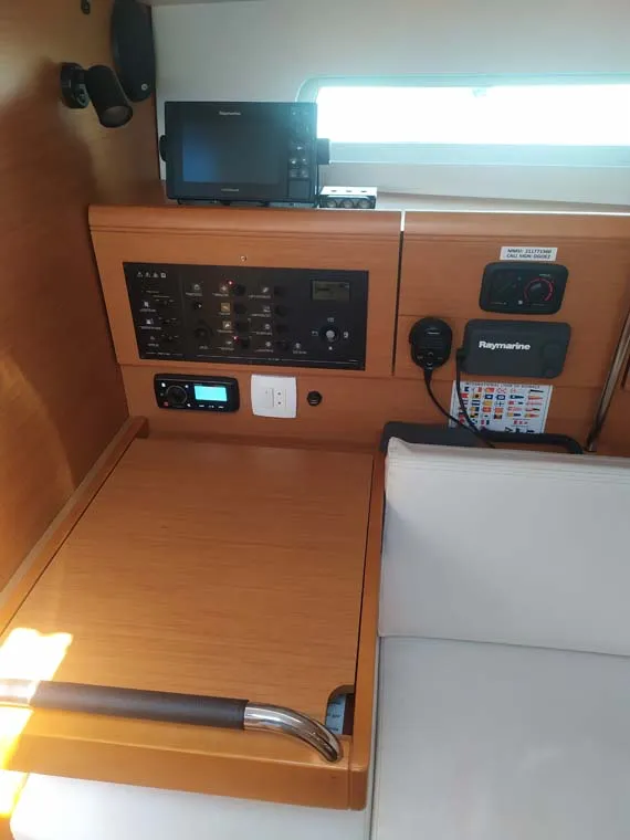 Živjelli, a Jeanneau Sun Odyssey 389 sailboat at Grad Trogir, Croatia