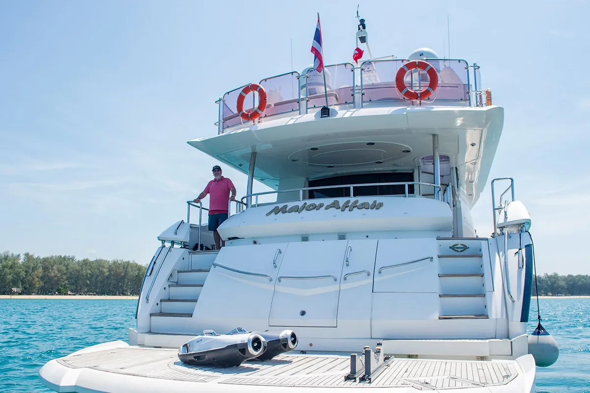 Major Affair, a Sunseeker Sunseeker 90 yacht at Pa Khlok, Thailand