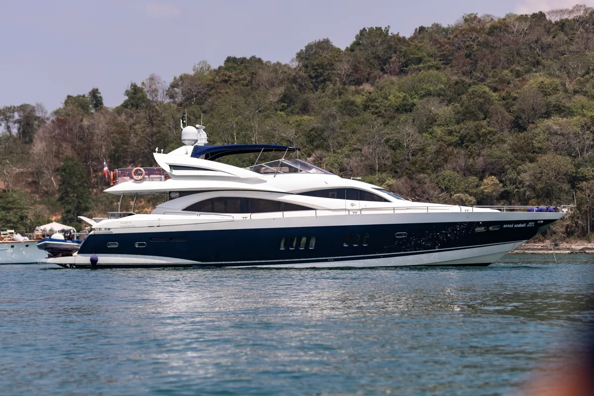 Major Affair, a Sunseeker Sunseeker 90 yacht at Pa Khlok, Thailand
