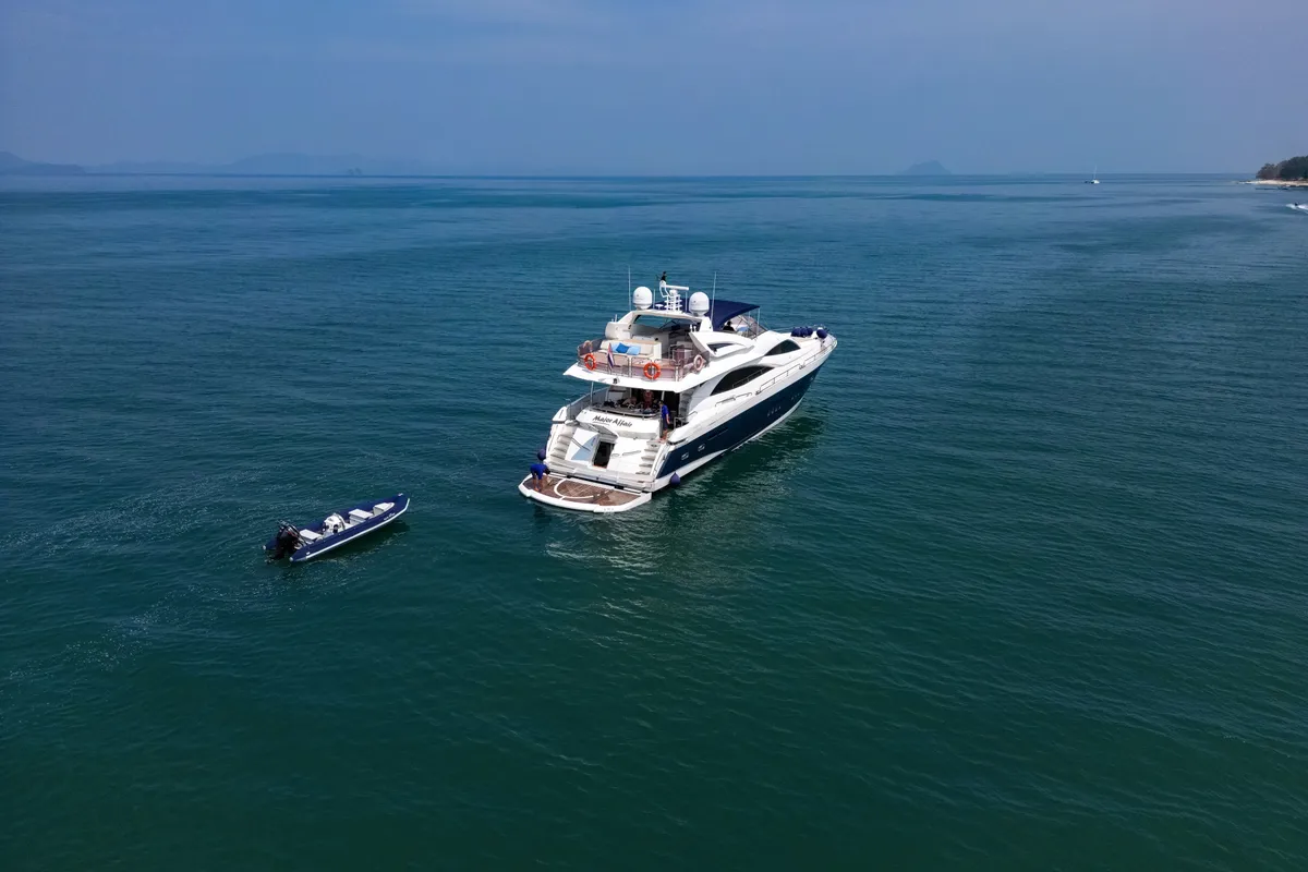 Major Affair, a Sunseeker Sunseeker 90 yacht at Pa Khlok, Thailand