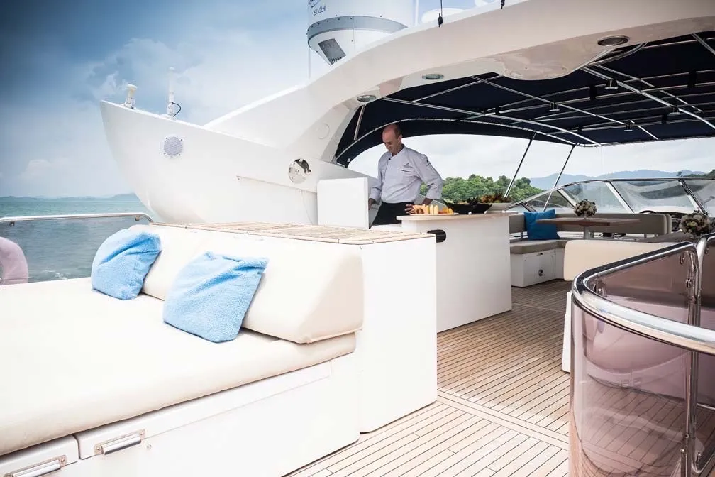 Major Affair, a Sunseeker Sunseeker 90 yacht at Pa Khlok, Thailand