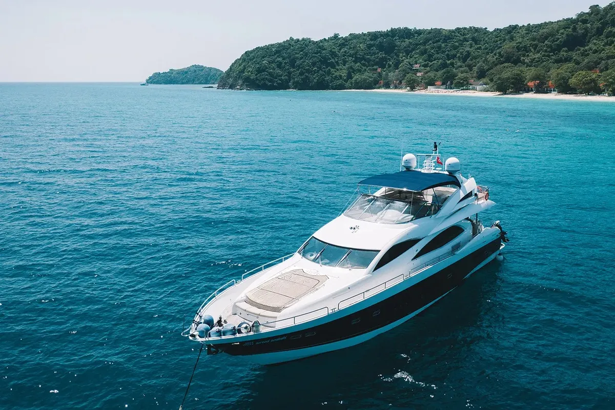 Major Affair, a Sunseeker Sunseeker 90 yacht at Pa Khlok, Thailand