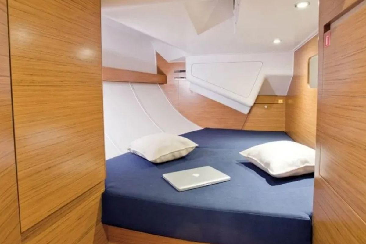 Cabin on Lazy Days, a Elan Impression 50 sailboat at Split, Croatia