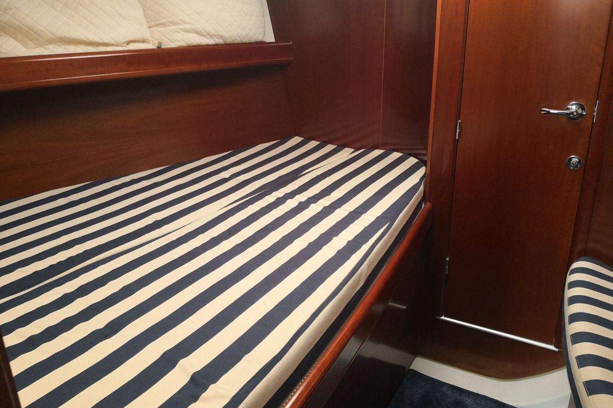 Cabin on Andromeda, a Beneteau Oceanis 393 sailboat at Municipal Unit of Lefkada, Greece