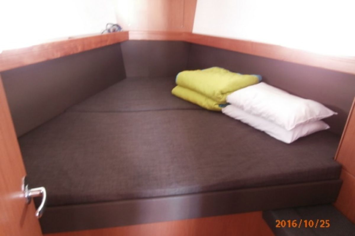 Cabin on Mattina, a Bavaria Cruiser 37 sailboat at Municipal Unit of Lefkada, Greece
