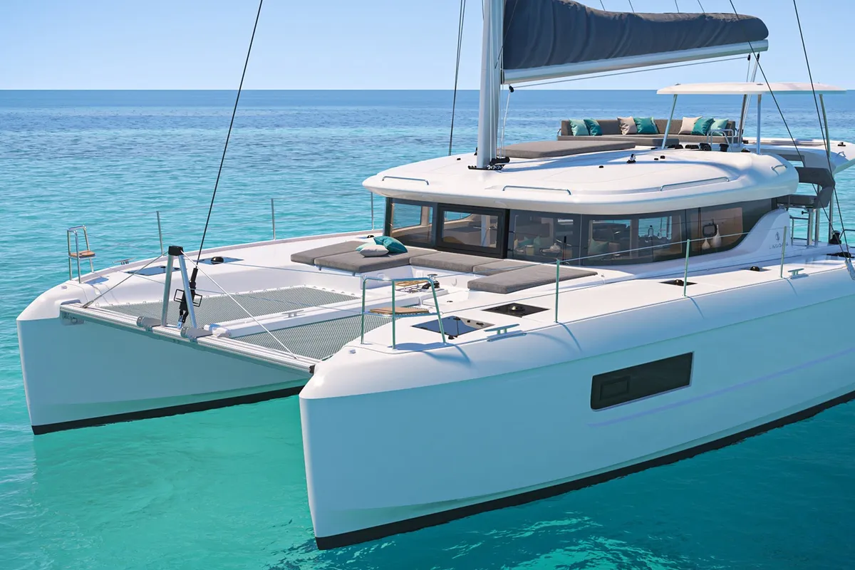 NN, a Lagoon Lagoon 43 catamaran at Seychelles, Eden Island Marina, Seychelles
