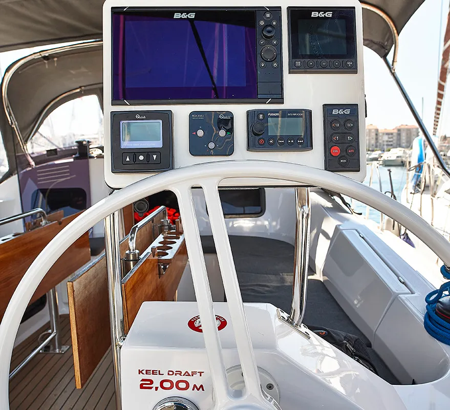 Alina, a Elan Impression 45.1 sailboat at Grad Biograd na Moru, Croatia