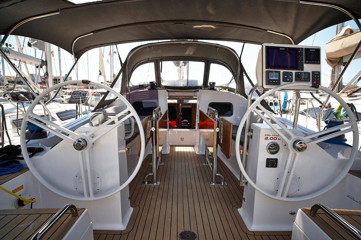 Alina, a Elan Impression 45.1 sailboat at Grad Biograd na Moru, Croatia