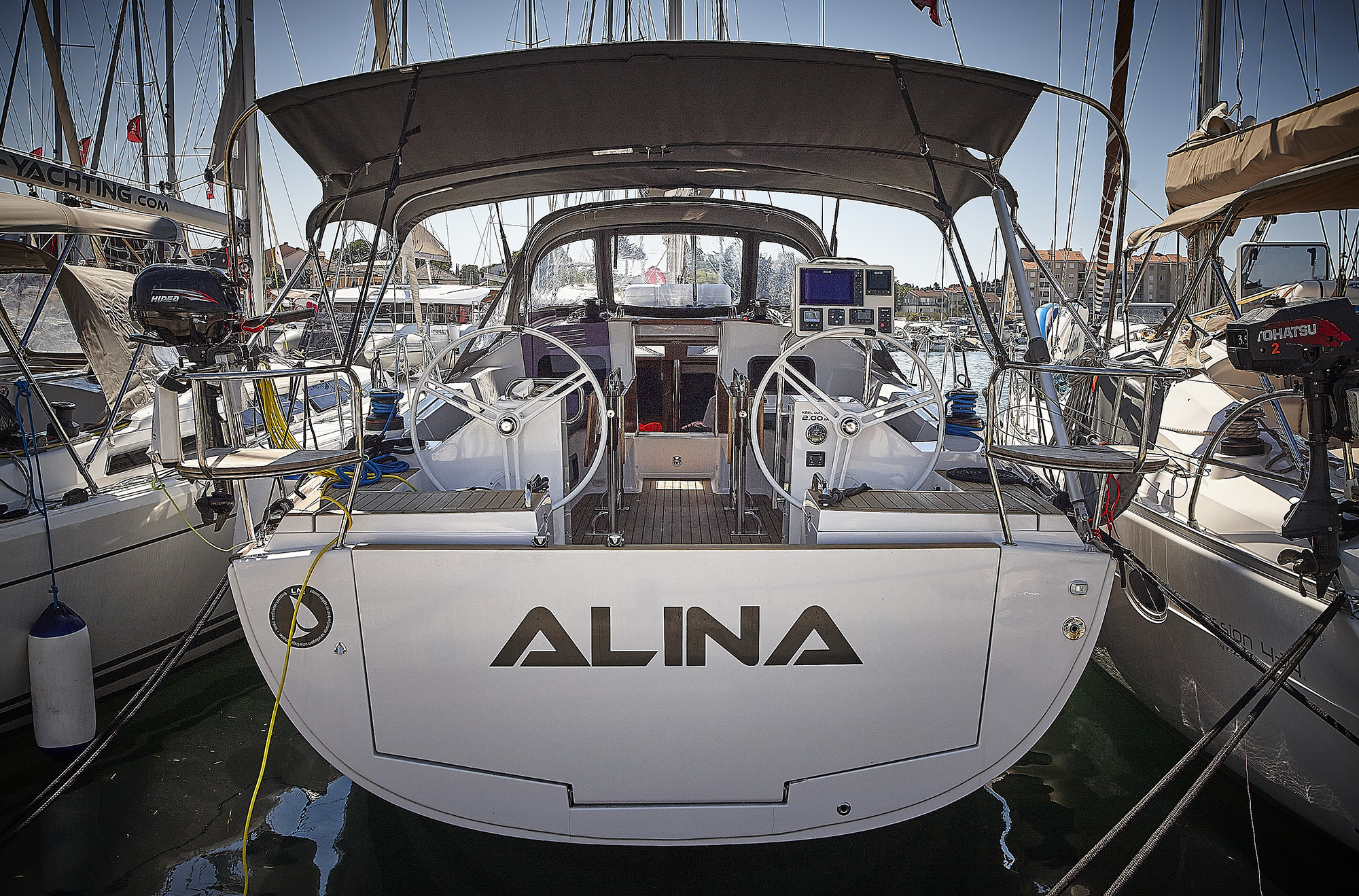 Alina, a Elan Impression 45.1 sailboat at Grad Biograd na Moru, Croatia