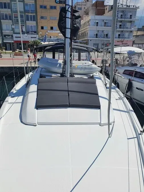 Deck of Anemos, a Beneteau Oceanis 46.1 sailboat at Volos Municipality, Greece
