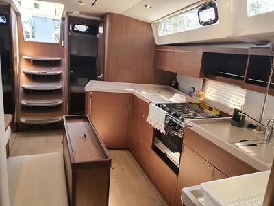 Galley of Anemos, a Beneteau Oceanis 46.1 sailboat at Volos Municipality, Greece