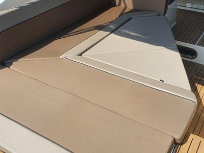Deck of Quicksilver 805, a Quicksilver Activ 805 Cruiser motorboat at Tribunj, Croatia