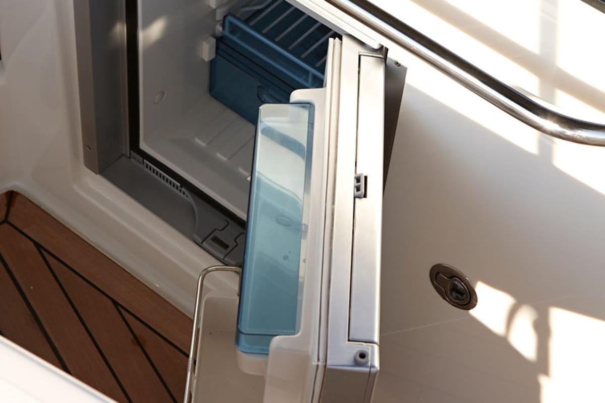Galley of Quicksilver 805, a Quicksilver Activ 805 Cruiser motorboat at Tribunj, Croatia