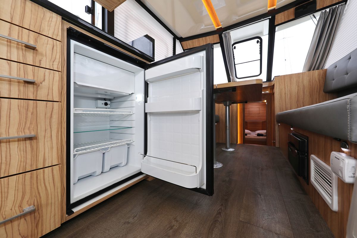Galley of Running Gag I, a Cobra Yachts Futura 40 Grand Horizon yacht at Grad Biograd na Moru, Croatia