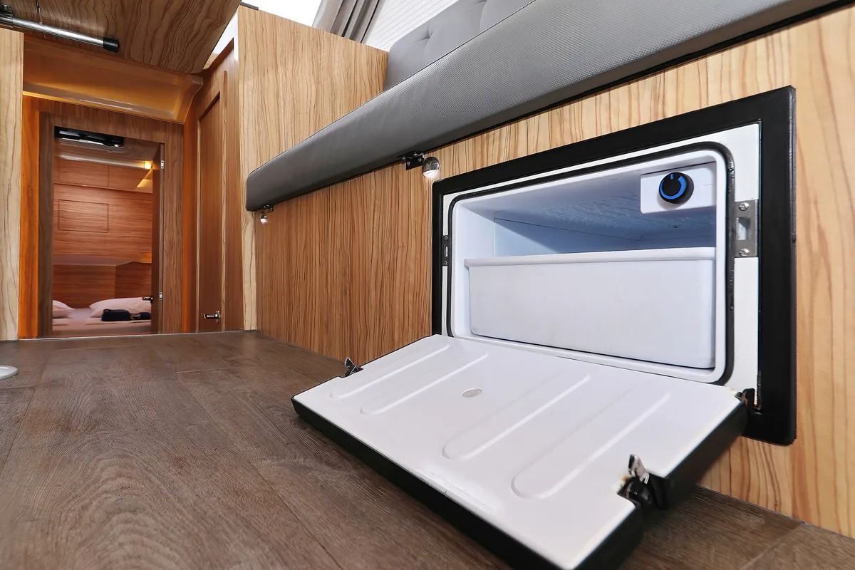 Galley of Running Gag I, a Cobra Yachts Futura 40 Grand Horizon yacht at Grad Biograd na Moru, Croatia