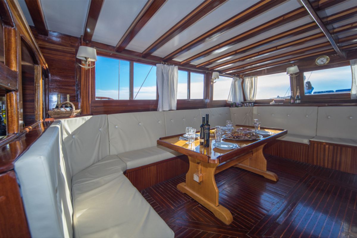 Salon of Atalanta, a Gulet Gulet gulet at Stobreč, Croatia