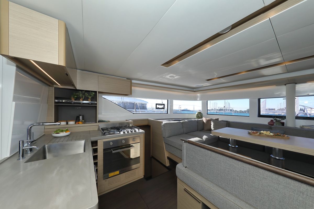 Galley of SERENDIPITY, a Lagoon 51 catamaran at Općina Sukošan, Croatia