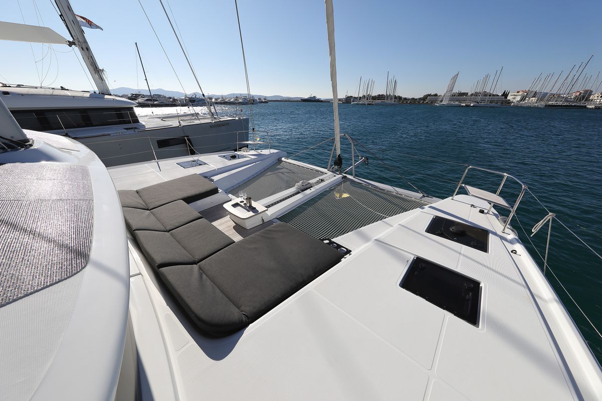 Deck of SERENDIPITY, a Lagoon 51 catamaran at Općina Sukošan, Croatia