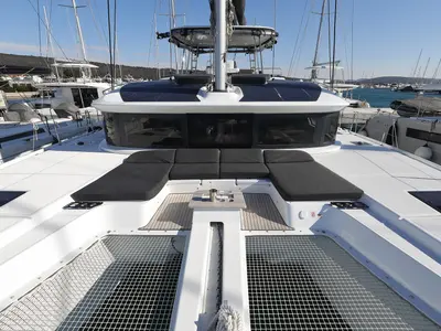 Deck of SERENDIPITY, a Lagoon 51 catamaran at Općina Sukošan, Croatia